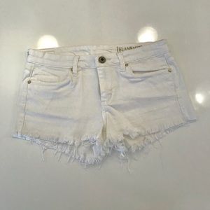 Blank NYC White Low Rise Denim Short
